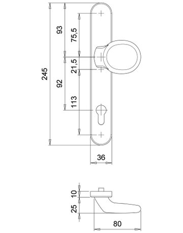 Bild Knopfschild Kronos 2135/ROL LS oval ,PZ92,F1 - edi-1