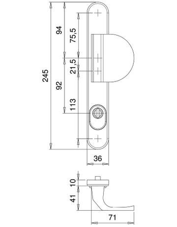 Bild Rahmen-SI-Wechselgrt.Kronos 2000/3045 LS oval ,15mm,ZA/PZ 92/8,ER - edi-2
