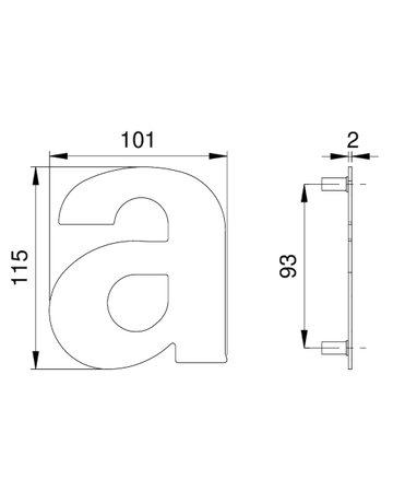 Bild Hausnr.2510 Buchstabe a, edelstahl - edi-1