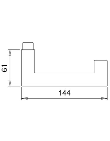 Bild Drückerlochteil Riva 5436 9mm,ER matt - edi-1