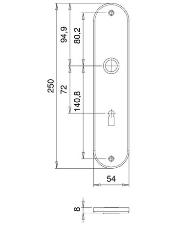 Bild Renovierungsschildpaar 1206 oval o.No,BB 72,TS40-45,ER - edi-1