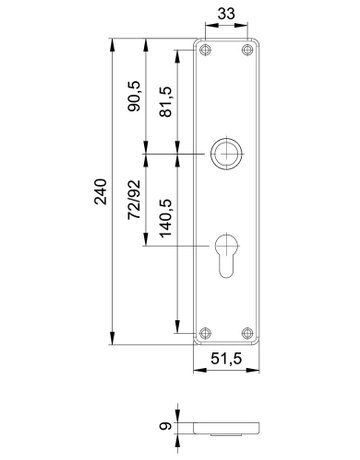 Bild Renovierungsschild 1220 innen, eckig o. Nr. ,PZ 72,TS 40-45,F2 - edi-1