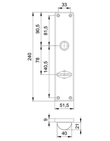 Bild Renovierungsschild 1220 innen, eckig o. Nr. ,WC/SS 78,TS 40-45,F1 - edi-3