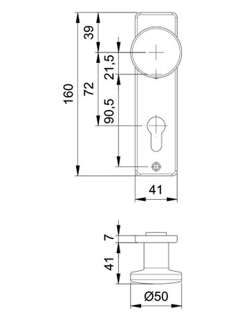 Bild Knopfschild 1336/7203 KS eck,PZ72,F1,o. Nr. - edi-1