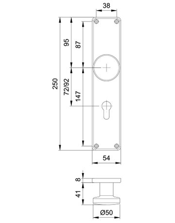 Bild Knopfschild 1344/7203 LS eck,PZ72,ER,o. Nr. - edi-1