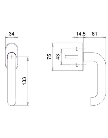 Bild Fenstergriff Janus 1013/1037 Stand.,ov.,7/37,F1 - edi-1