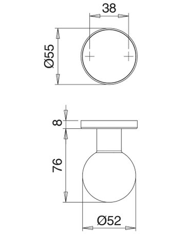 Bild Knopf 1050/5020 Ros. rd,8,F1,o.Nr. - edi-1