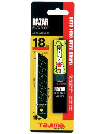 Bild RAZAR BLACK Klingen 18mm LCB50RBC VE10St . Tajima - n.a.-0