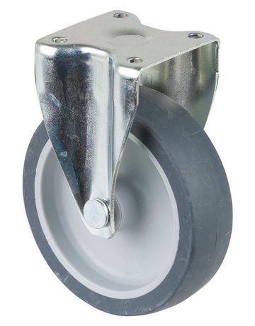 Bild Bockrolle 80mm,A210 Platte,Gummirad,GL A 210.A80.080 BS ROLLEN-0