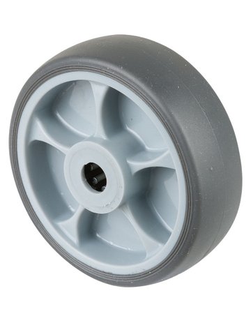 Bild Gummirad B44 Rad Ø 100, grau Achs Ø 12, 110kg - n.a.-0
