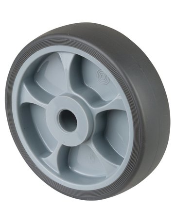 Bild Gummirad B44 Rad Ø 160 grau,Achs Ø 15, 2 00kg - n.a.-0
