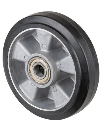 Bild Gummirad 180mm B80.180 Elastik schwarz ,Rad k.Alu,KL BS ROLLEN-0