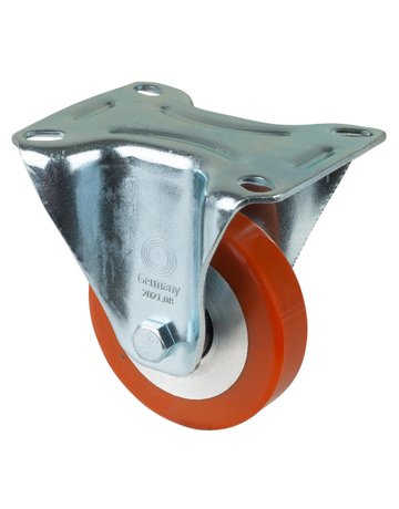 Bild Bockrolle 80mm L410.B90 Platte,Polyure G uss,KL L410.B90.080 - BS ROLLEN-0