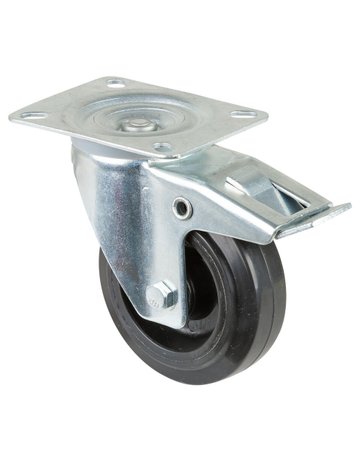 Bild Lenkrolle 100mm L420.B60 Platte,Elast.sc hw.RL,Fest L420.B60.100 BS ROLLEN-0