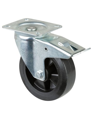 Bild Lenkrolle 160mm L420.B60 Platte,Elast.sc hw.RL,Fest L420.B60.160 BS ROLLEN-0