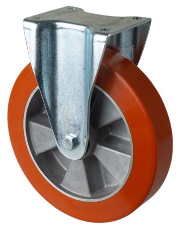 Bild Bockrolle 250mm L610.B90 Platte,Polyure Guss,KL L610.B90.250 BS ROLLEN-0
