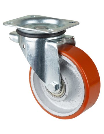 Bild Lenkrolle 150mm N100.C10 Platte,Polyure Guss,KL N100.C10.152 BS ROLLEN-0