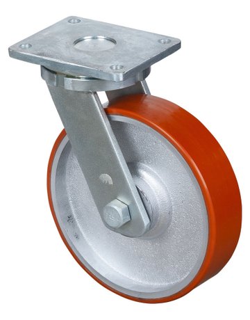 Bild Lenkrolle 300/75mm RR100. B15 Pl.,Polyur e Guss,KL RR100.C10.301 BS ROLLEN-0