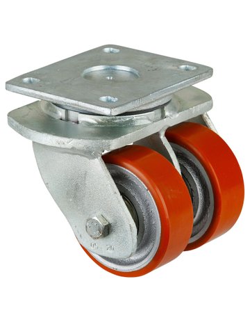 Bild Dopp-Lenkr.100mm S100.C10 Platte,Polyure Guss,KL S100.C10.100 BS ROLLEN-0