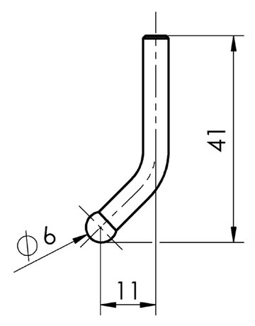 Bild Messeinsatz Paar 11x41mm gekröpft HP - PREISSER-2