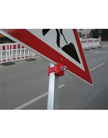 Bild Schilderklemmschelle, Kunststoff, rot Sc hake - Schake-2