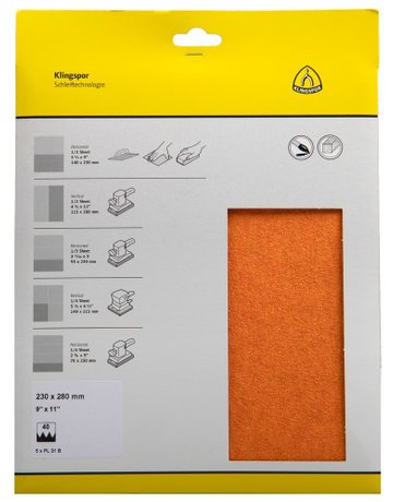 Bild Schleifpapier PL31 (5 St) 230x280mm K 60 Klingspor-0
