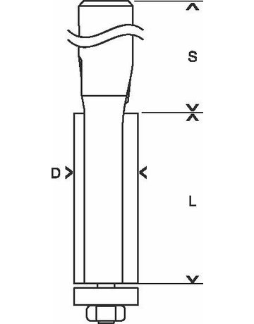 Bild HM-Bündigfräser m Anlaufr Ø 9,5x68,0 mm Bosch-4