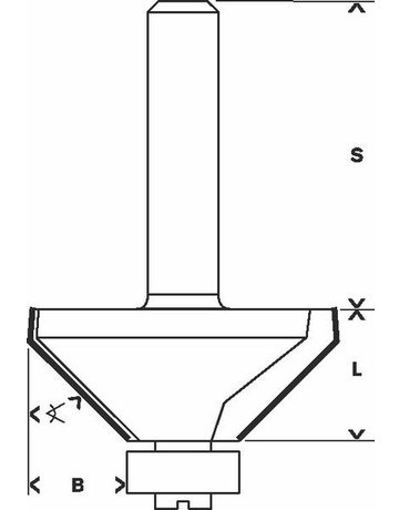 Bild HM-Fasefräser 45G 11,0x56,0 mm Bosch-4