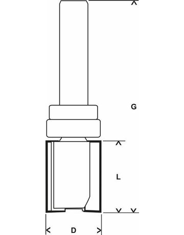 Bild HM Bündigfräser m Anlaufr Ø8,0x16,0x20,0 mm Bosch-4