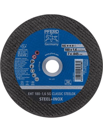 Bild Trennscheibe gerade A46QSG-INOX 180x1,6m m PFERD-0