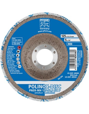 Bild Schleifrad POLINOX 125mm mittelhart Pfer d-1