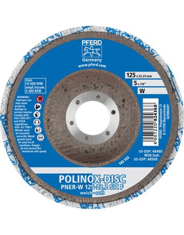 Bild Schleifrad POLINOX 125mm weich Pferd-1