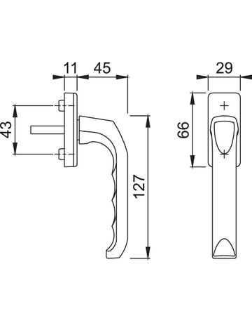 Bild Fenstergriff Dreh/Kipp /U34,F4 NA8506,35 - HOPPE-2