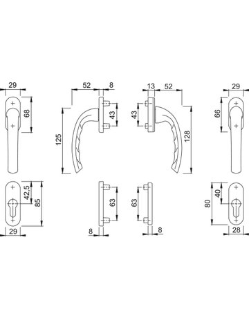 Bild Garnitur 0710RH/66N/U26/0710 F1F1 N12A7503 7 PZ63-68 - HOPPE-2
