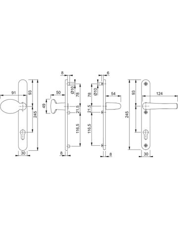 Bild Garnitur 76G/3346/1710RH 9016 F9016 8 PZ-92 67-72 - HOPPE-1