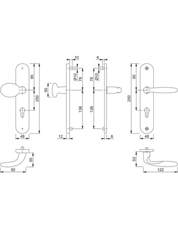 Bild Si-We-grtSchildM76G/361A/ 360/151SK0 72/ 8, F77-R - HOPPE-2