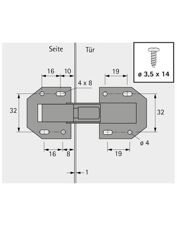 Bild Aufschraubscharnier mit Feder - M-Beschläge-4