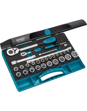 Bild Steckschlüssel-Garnitur 1/4""+1/2"" 953S PC 47-teilig Hazet-0