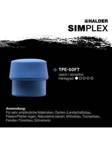 Bild Schonhammer SIMPLEX 60mm TPE-soft/Gum. H alder-1