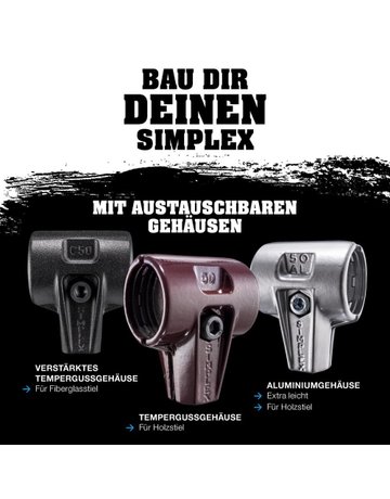 Bild Schonhammer SIMPLEX 30mm Gummi/Superp. H alder - Halder-3
