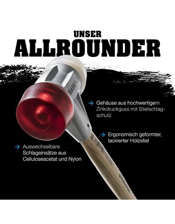 Bild Schonhammerkopf Baseplex 40mm Nylon Hald er-0