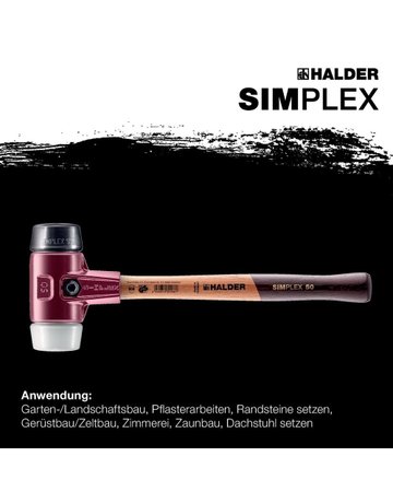 Bild Schonhammer SIMPLEX 30mm Gummi/Superp. H alder - Halder-7