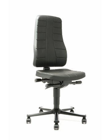 Bild Bimos Arbeitsstuhl 9643-2000 All-In-One 2 Sitzhöhe 450-600 mm mit Rollen, PU sch-0