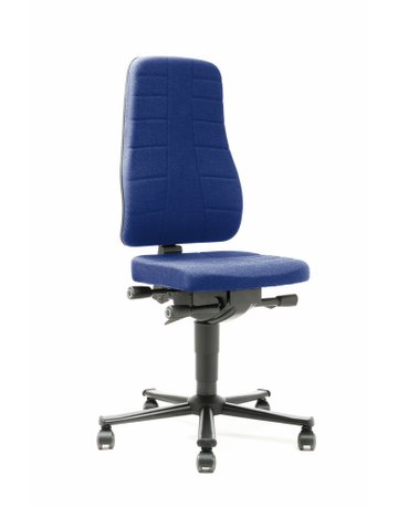 Bild Bimos Arbeitsstuhl 9643-6802 All-In-One 2 Sitzhöhe 450-600 mm mit Rollen, Stoff-0