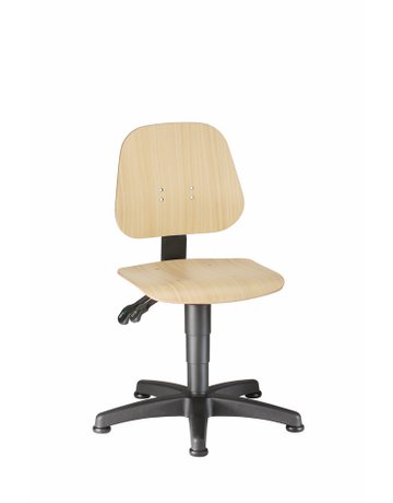 Bild Bimos Arbeitsstuhl 9650-3000 Unitec 1 Si tzhöhe 440-620 mm mit Gleiter, Holz-0