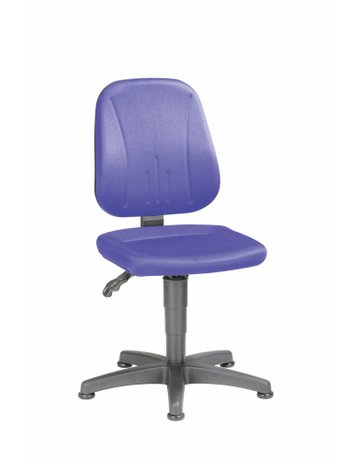Bild Bimos Arbeitsstuhl 9650-CI02 Unitec 1 Sitzhöhe 440-620 mm mit Gleiter, Stoff bla-0