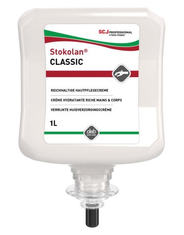 Bild Stokolan Classic Hautpflegecreme 1 l Kar tusche trockene-strapaz. Haut-0