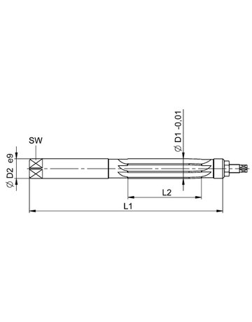 Bild Handreibahle DIN859 HSS 4,0mm BECK-2