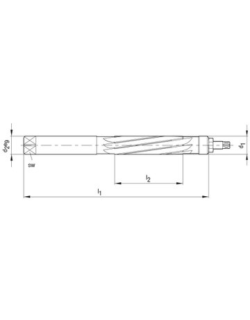 Bild Handreibahle DIN859 HSS 15,0mm BECK-2