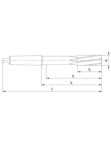 Bild Maschinenreibahle DIN208 TiN Form B 20,0 mm BECK-2